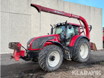  Traktor Valtra T202 med TP 280 flishugger, Movi 300 kran og 10m3 højtipvogn - Farm tractor
