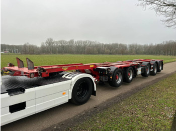 Broshuis 2 Connect -5Akcc 63.000 kg 4 x lifting axle 3 x steering axle  - Container transporter/ Swap body semi-trailer