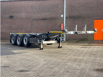 Broshuis 3UCC-39/45 LIFT AXLE, LAST AXLE STEERING, NL TRAILER. - Container transporter/ Swap body semi-trailer