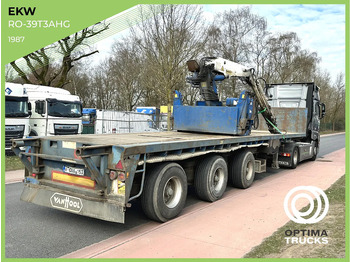 EKW RO-3QT3AHG KRAAN KENNIS - Dropside/ Flatbed semi-trailer