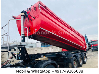 Langendorf NW-3 Stahl *26m³/1.Liftachse/Podest/Rollplane  - Tipper semi-trailer