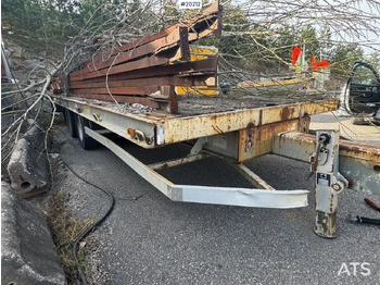 Istrail 2-akslet maskinkjerre - Dropside/ Flatbed trailer