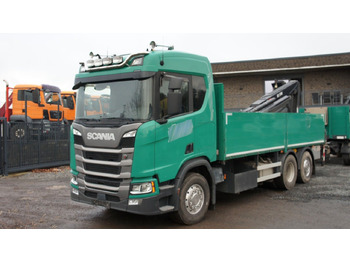 Dropside/ Flatbed truck, Crane truck Scania R500 6x2 Baustoffzug Kran HIAB 177 K-2 Pro: picture 2 Dropside/ Flatbed truck, Crane truck Scania R500 6x2 Baustoffzug Kran HIAB 177 K-2 Pro: picture 2