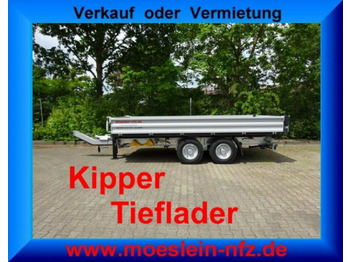 Tipper trailer Möslein  neuer Tandem 3- Seitenkipper Tieflader-- Neufah: picture 3