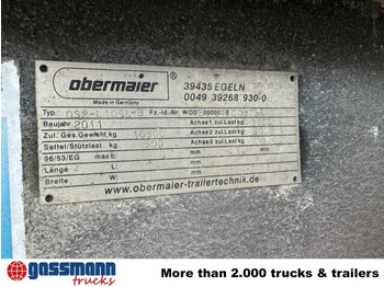 Dropside/ Flatbed trailer Obermaier OS2-L105 L/B, durchladbar, Edscha,: picture 5