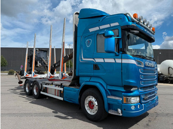 Timber truck, Crane truck Scania R730 V8 6x4 Palfinger Epsilon M12L80 / Holz Wood: picture 3