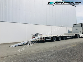 Low loader semi-trailer Möslein 3-Achs-Tieflader STO 3, Lenkachse, Rampen, neuwertig: picture 2