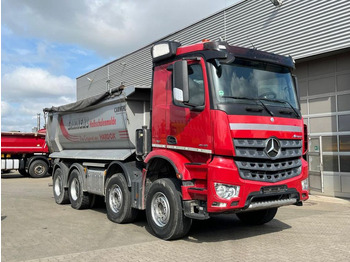 Skip loader truck Mercedes-Benz Arocs 4145 8x4 4 Achs Muldenkipper Carnehl Halfp: picture 2