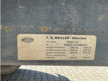 Tipper trailer Meiller Meiller MZDA 18/2 Meiller MZDA 18/2, geteilte Alu-Bordwände, ca. 11m³: picture 3