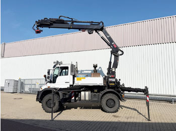 Mobile crane Unimog U400 4x4 U400 4x4, Frontzapfwelle, Heckkran Hiab XS 144-E4 HiDuo, Seilwinde, Funk: picture 5