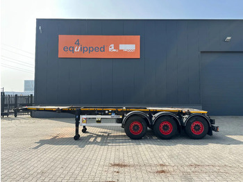 Container transporter/ Swap body semi-trailer Burg 20FT ADR (EX/II, EX/III, FL, AT) Chassis, Leergewicht : 3.690kg, SAF INTRADISC, 2x Liftachse, NL-Chassis: picture 2