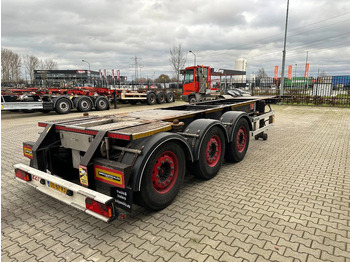 Container transporter/ Swap body semi-trailer Burg 25X 20FT ADR (EX/II, EX/III, FL, AT) Chassis, Empty weight : 3.690kg, SAF INTRADISC, 2x Liftaxle, NL-chassis: picture 3