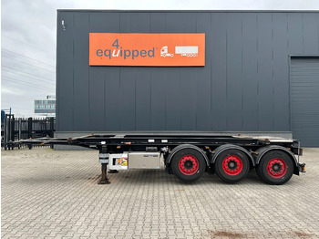 Container transporter/ Swap body semi-trailer Van Hool 20FT Tipping-chassis, ADR (EX/II, EX/III, FL, AT, OX), SAF, 2 liftaxles, APK/ADR: 06-2026: picture 3