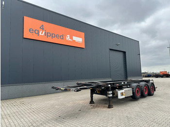 Container transporter/ Swap body semi-trailer Van Hool 20FT Tipping-chassis, ADR (EX/II, EX/III, FL, AT, OX), SAF, 2 liftaxles, APK/ADR: 06-2026: picture 2