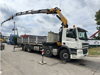 Dropside/ Flatbed truck, Crane truck DAF CF 85.360 8x2 + KRAN (25m!) EFFER 305 6S + JIB 4S + ROTATOR - PLATORM 7m60 - LIFT + STEERING AXLE - EURO 5 - BE: picture 2