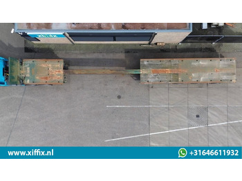 Dropside/ Flatbed semi-trailer Broshuis 3-ass. Vlakke uitschuifbare Mega oplegger / 3x gestuurd: picture 3 Dropside/ Flatbed semi-trailer Broshuis 3-ass. Vlakke uitschuifbare Mega oplegger / 3x gestuurd: picture 3