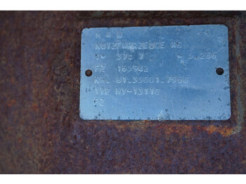 Rear axle for Truck MAN HY-13110-00 37/7: picture 3