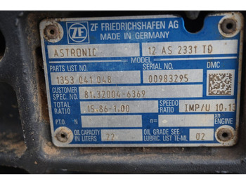 Gearbox for Truck ZF 12AS2131DD+INT3  81.32004-6369: picture 5