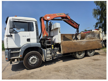 Tipper, Crane truck MAN TGA 26.350 6X4 BORDMATIC TIPPER CRANE PALFINGER PK15500: picture 5