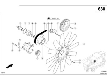 Belt tensioner CLAAS