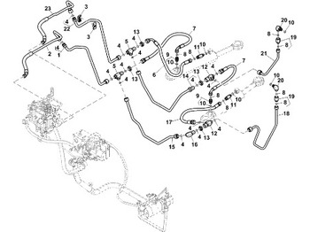 Steering hose JOHN DEERE