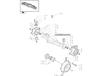 Steering knuckle NEW HOLLAND