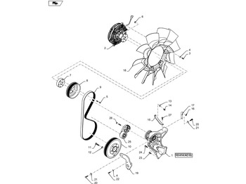 Engine and parts NEW HOLLAND
