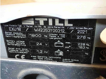 Pallet truck STILL EXU18: picture 5