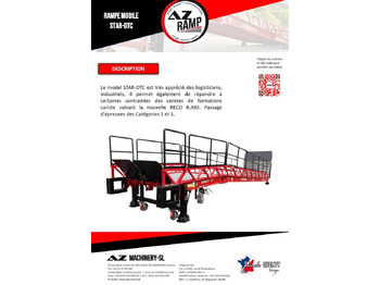 New Loading ramp Loading Ramp with with hydraulic folding bridge -  AZ RAMP - STAR-OTC- 8T. 8 ton capacity: picture 2
