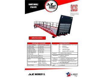 New Loading ramp Loading Ramp with with hydraulic folding bridge -  AZ RAMP - STAR-OTC- 8T. 8 ton capacity: picture 4