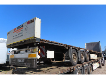 Dropside/ Flatbed semi-trailer Krone Stahlmattenauflieger mit Bordwände: picture 4