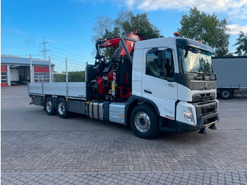 Dropside/ Flatbed truck, Crane truck Volvo FMX 500  FASSI Ladekran F545 JIB & Winde Sofort: picture 3