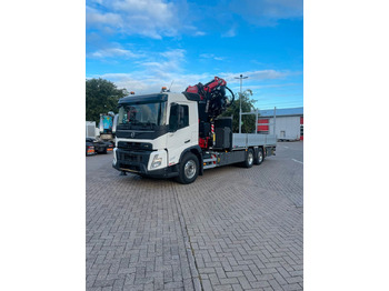 Dropside/ Flatbed truck, Crane truck Volvo FMX 500  FASSI Ladekran F545 JIB & Winde Sofort: picture 2