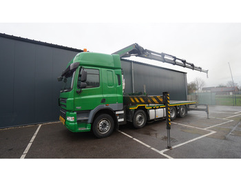 Crane truck DAF CF 85.410 8X2 OPEN BOX WITH PALFINGER 42502 CRANE: picture 2