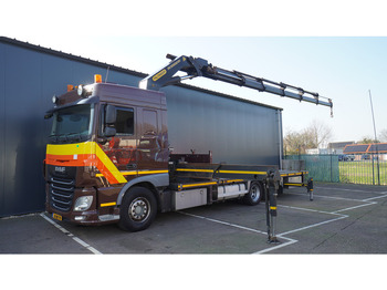 Crane truck DAF XF 460 6X2 FLATBED TRUCK WITH PALFINGER PK 50002 CRANE: picture 2