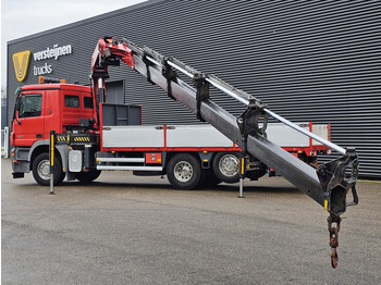 Dropside/ Flatbed truck, Crane truck Mercedes-Benz ACTROS 2541 6X2 / PALFINGER PK 42 t/m CRANE / KRAN: picture 3