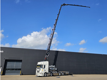Dropside/ Flatbed truck, Crane truck Scania R590 V8 / 8X2 / HIAB 1188 + JIB + WINCH: picture 4
