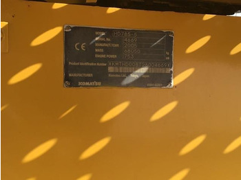 Rigid dumper/ Rock truck Komatsu HD785-5: picture 5