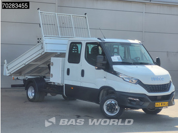 Tipper van Iveco Daily 35C16 3.0L Kipper met Kist Dubbel Cabine Dubbellucht 3,5t Trekhaak Navi Airco Cruise Camera Euro6 Tipper Benne Kieper 2m3 Airco: picture 3