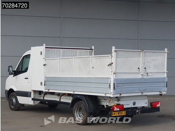 Flatbed van Volkswagen Crafter 136pk Open Laadbak met Kist Dubbellucht 3,5t Trekhaak Airco Euro6 Tipper Benne Kieper Airco Trekhaak: picture 2