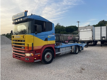 Autotransporter truck for transportation of heavy machinery SCANIA 164 480 V8 GS MEPPEL: picture 2