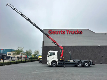 Hook lift truck, Crane truck MAN TGS 26.520 6X4H-4 BL NEW MODEL + MEILLER HAAKARMSYSTEEM + HMF 2320 K6-RCS KRAAN/KRAN/CRANE/GRUA: picture 5
