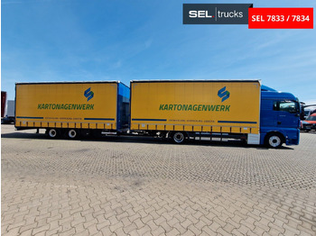 Curtainsider truck MAN TGX 18.500 4X2 LL-U / Intarder/Durchlade/Hubdach: picture 4