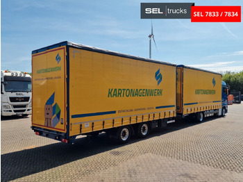 Curtainsider truck MAN TGX 18.500 4X2 LL-U / Intarder/Durchlade/Hubdach: picture 5