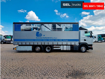 Curtainsider truck Scania G 410  /Retarder /mit Mitnahmestapler /Lenkachse: picture 4