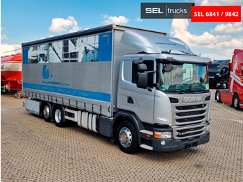 Curtainsider truck Scania G 410  /Retarder /mit Mitnahmestapler /Lenkachse: picture 3