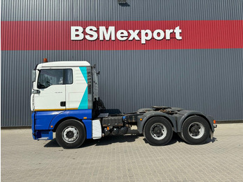 Interior photo 1: Tractor unit MAN TGA 410, 6x4, Spring-Spring, Manual pump