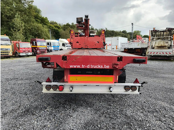 Dropside/ Flatbed semi-trailer LAG 16000-R KENNIS CRANE - 2 STEERING AXLES: picture 4