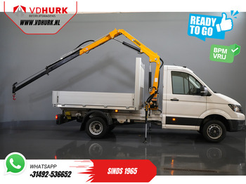Flatbed van Volkswagen Crafter 50 165 pk Effer 352S Kraan/ Crane/ Kran/ Autokran/ PTO/ Open laadbak/ Dubbel Lucht: picture 2