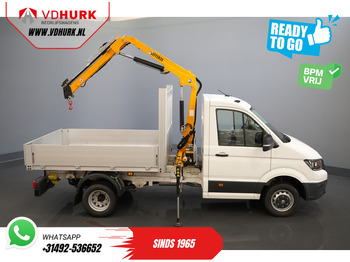 Flatbed van Volkswagen Crafter 50 165 pk Effer 352S Kraan/ Crane/ Kran/ Autokran/ PTO/ Open laadbak/ Dubbel Lucht: picture 4